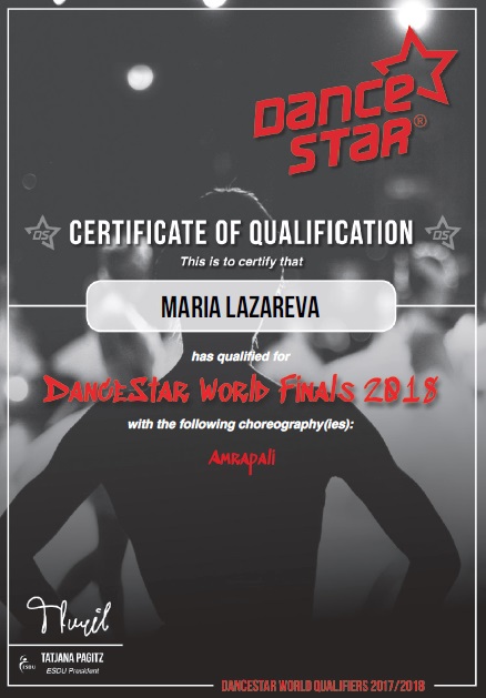 Certificate World Finals